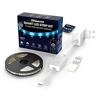 Buy 3NH® 2M WiFi Intelligent Light Strip 3000-6500K RGB+CCT Adjustable ...