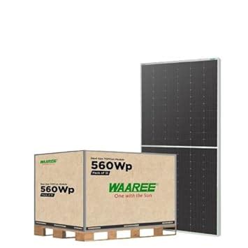 WAAREE (Pack of 31, One Pallet) II 575 Watt Topcon Solar Panel II N ...