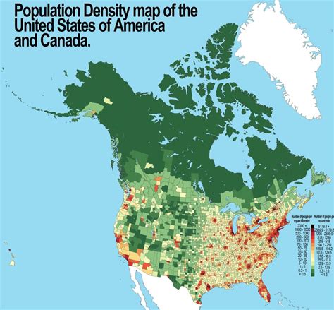 North American Population Map