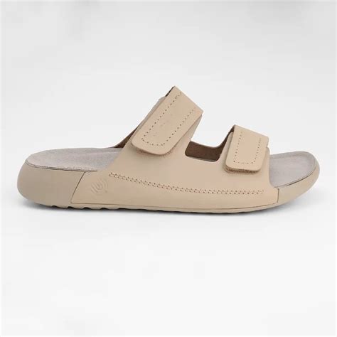 Beige Parallel Leather Arch Support Sandals for Men – NoStrain