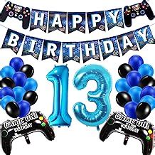 Buy 13th Birthday Decorations for Boys, Gaming Party Decorations Set ...