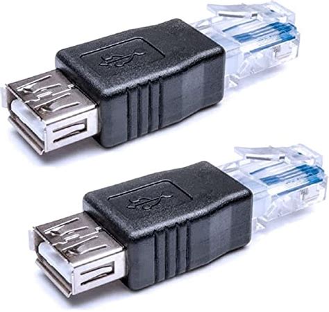 Ethernet to USB Adapter, 2 PCS USB to Ethernet Adapter, RJ45 Ethernet ...