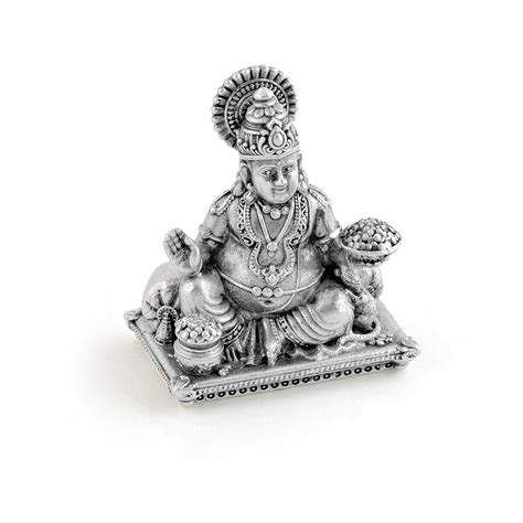 Buy Antique-Finished Silver Kuber Idol Online | store.krishnajewellers ...