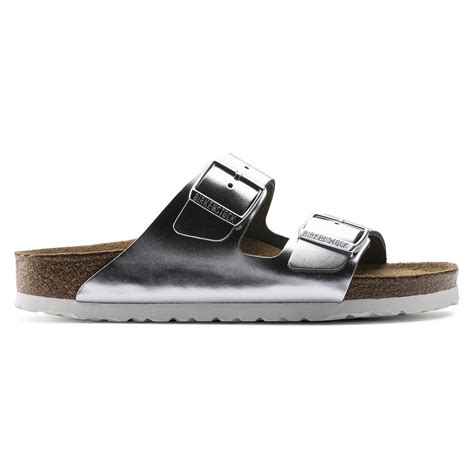Buy Gray Arizona Soft Footbed Natural Leather Online in India - BIRKENSTOCK