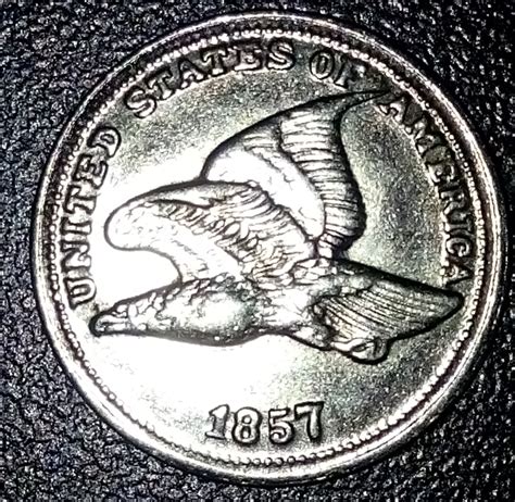 Flying Eagle Cent 1857, Cent, Flying Eagle (1856-1858) - United States ...