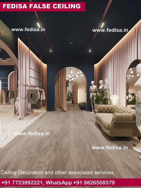 Office Fall Ceiling Fol Selig Dijain Modern Cafe Exterior