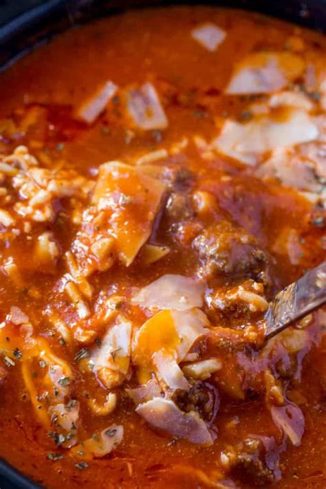 Slow Cooker Lasagna Soup   Dinner, then Dessert