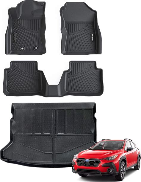 NIKALAIKA Floor Mats for 2024 Subaru Crosstrek All Weather Protection ...