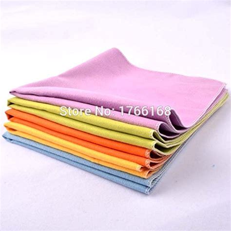 Generic 10pcs 30*30cm Big size double-sides velet Lens Cloth Glasses ...