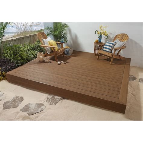 Fiberon Good Life 1-in x 5-1/4-in x 20-ft Tuscan Villa Square Composite ...