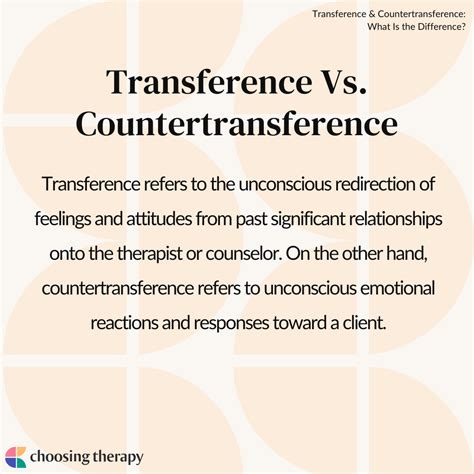 Transference & Countertransference: What Is the Difference? - Choosing ...