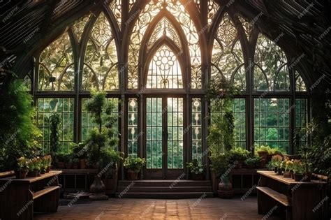 Premium Photo | Enchanted Greenhouse Ai