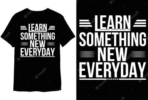 Premium Vector | Learn something new everyday, motivational quote,