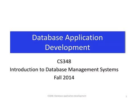 Development of Database Application 的图像结果