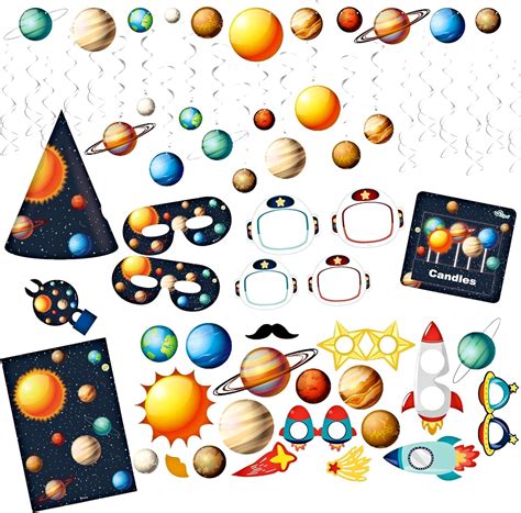 Oojami Space Theme Birthday Party 30 Space PartyHats 30 India | Ubuy