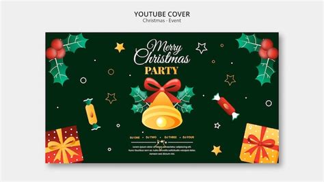 Christmas celebration youtube cover | Free PSD