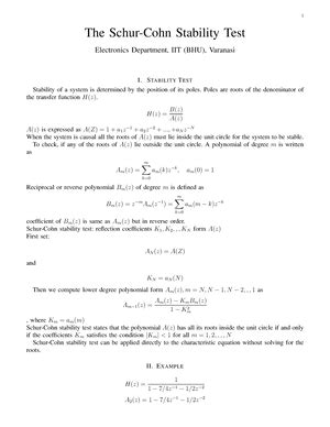 Tutorial 1 - IIT (BHU) Varanasi Department of Electronics Engineering ...