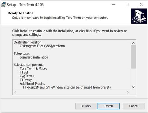 Tera Term Windows 1.0 的图像结果