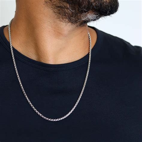 White Gold Box Chain