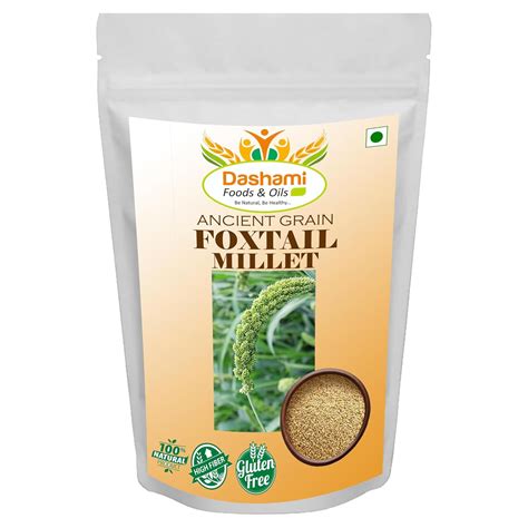 Foxtail Millet (unpolished) 1Kg Natural Grains - (Kaon/Kang/Kangni ...