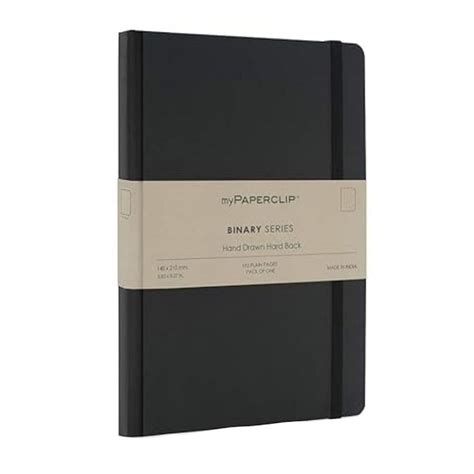 myPAPERCLIP, Notebook - BINARY Series 192 Pages BLACK Spine. — SWASTIK penn