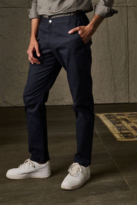 Buy The Air Navy Cotton Pants| Beyours