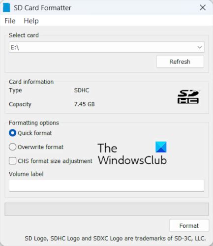 Flash Memory Format Tool 的图像结果