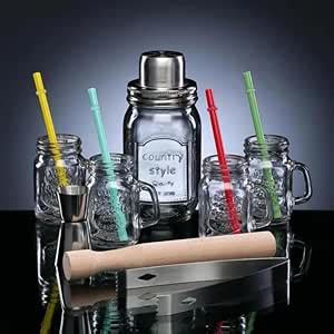 Buy Devnow Glass Cocktail Set of 13 Pcs Online at Low Prices in India ...