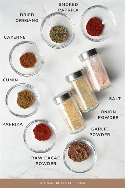 Homemade Beef or Chicken Taco Seasoning Recipe - Anti Candida Kitchen