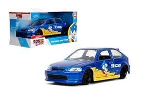 Jada Toys Sonic The Hedgehog with 1997 Honda Civic Type-R Die-Cast Car ...