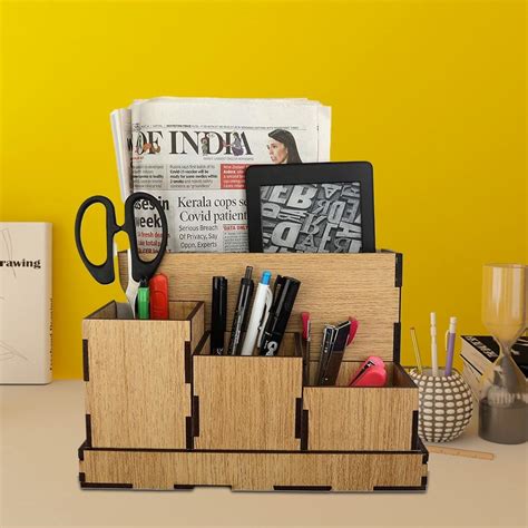 MeRaYo Metal Mesh Desktop Organizer Pen and Pencil Stationery Storage ...