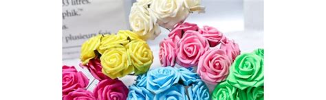 Buy SATYAM KRAFT 6 Pcs Artificial Big Fake Foam Rose Water Floating ...