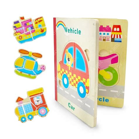Wooden Puzzle Book for Kids(6 puzzle book) – DK Toyz