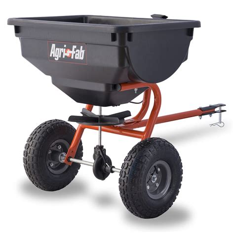 Agri-Fab Inc 45-0530-131, 85 lb. Tow Broadcast Spreader, Black/Orange ...