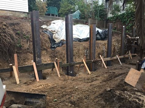 House Basement Retaining Wall Foundation