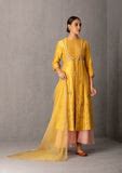 Mustard Chanderi tunic set (YMN-15) – Anju Modi