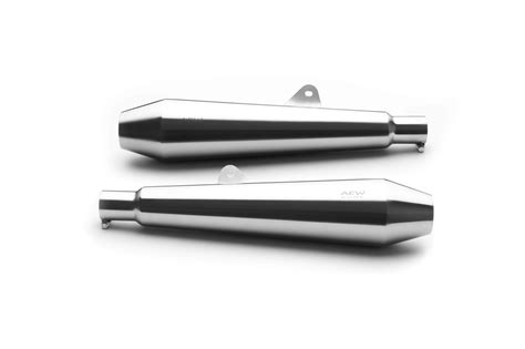 Royal Enfield Interceptor /GT 650 AEW Megaphone Exhaust TE 101 + Cover ...