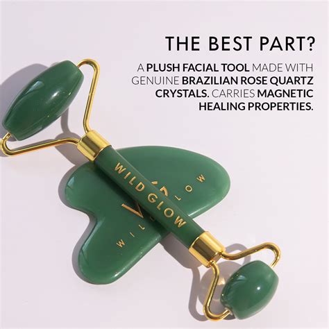 Shop Brazilian Green Jade Face Roller + Gua Sha Set in India – Wildglow ...