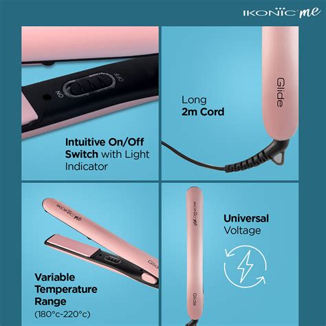 Ikonic Glide Hair Straightener | Ceramic Coated Floating Plates | Quick ...