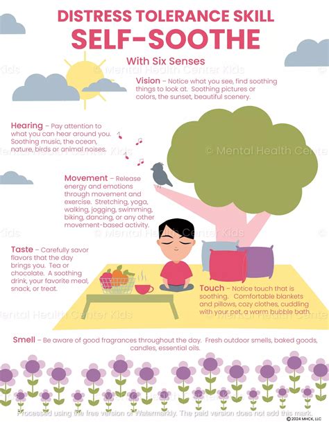 Self-Soothe DBT With Six Senses (PDF) | Distress tolerance skills ...