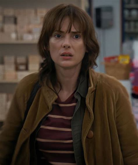 Stranger Things Joyce Byers Brown Corduroy Jacket