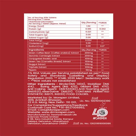 Buy DR. MOREPEN BIOTIN+ ADVANCED TABLETS AND FAT BURNER TABLETS - PACK ...