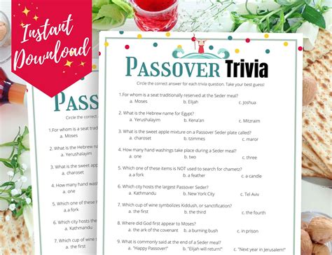 Passover scattergories game fun passover group game easy passover ...