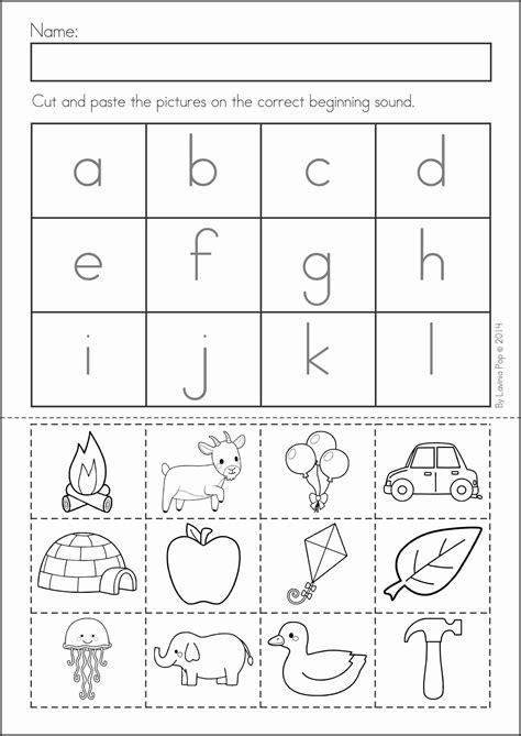 Alphabet Worksheets Cut And Paste | AlphabetWorksheetsFree.com