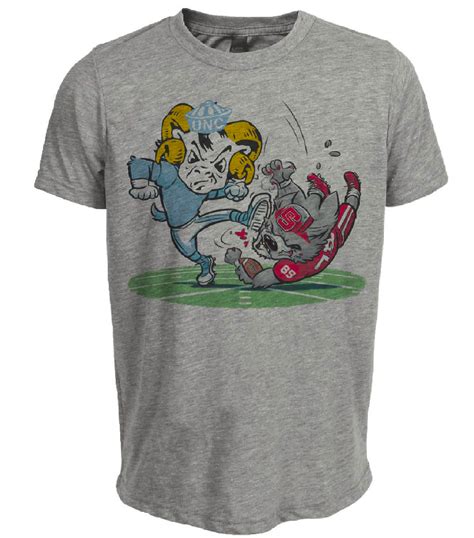North Carolina Tar Heels vs. NC State Wolfpack Retro Rivalry Football ...