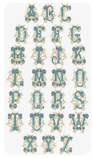 Image result for Monogram Hand Embroidery Patterns