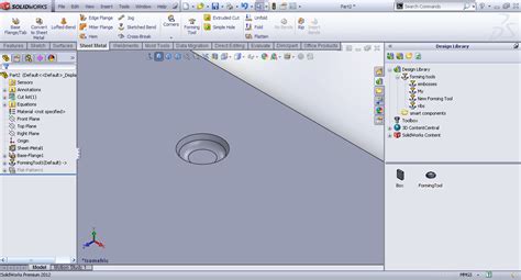 SolidWorks Forming Core Tool Tutorial 的图像结果