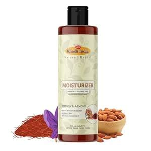 Khadi India Natural Herbal Moisturizer | Saffron & Almond | Paraben ...