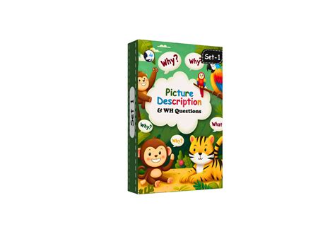 My SpeechCare Picture Description & Wh Question Cards set 1 – My Speechcare