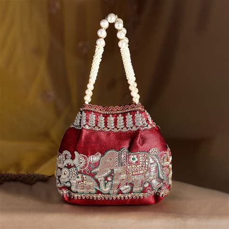 outfitvillas | Embellished Embroidered Potli Clutch